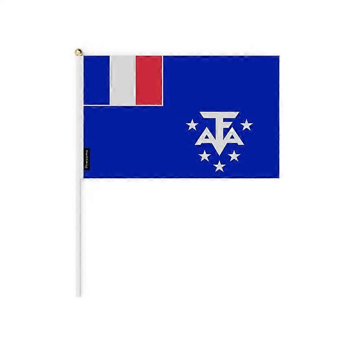 Mini Flag of French Antarctica – 14 x 21 cm – Handheld – Polyester – 1 piece