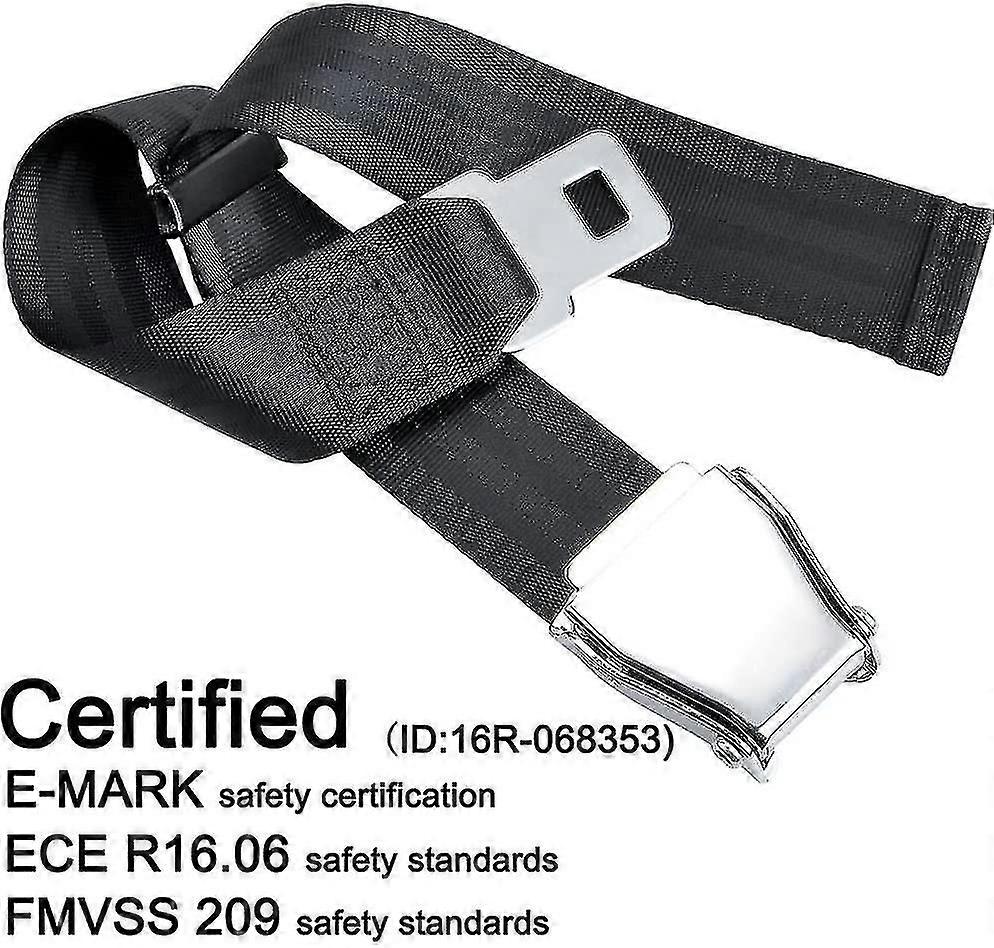 Belt Extender For Aircraft E4 Certified, Adjustable From 15.2 Cm To 81.3 Cm