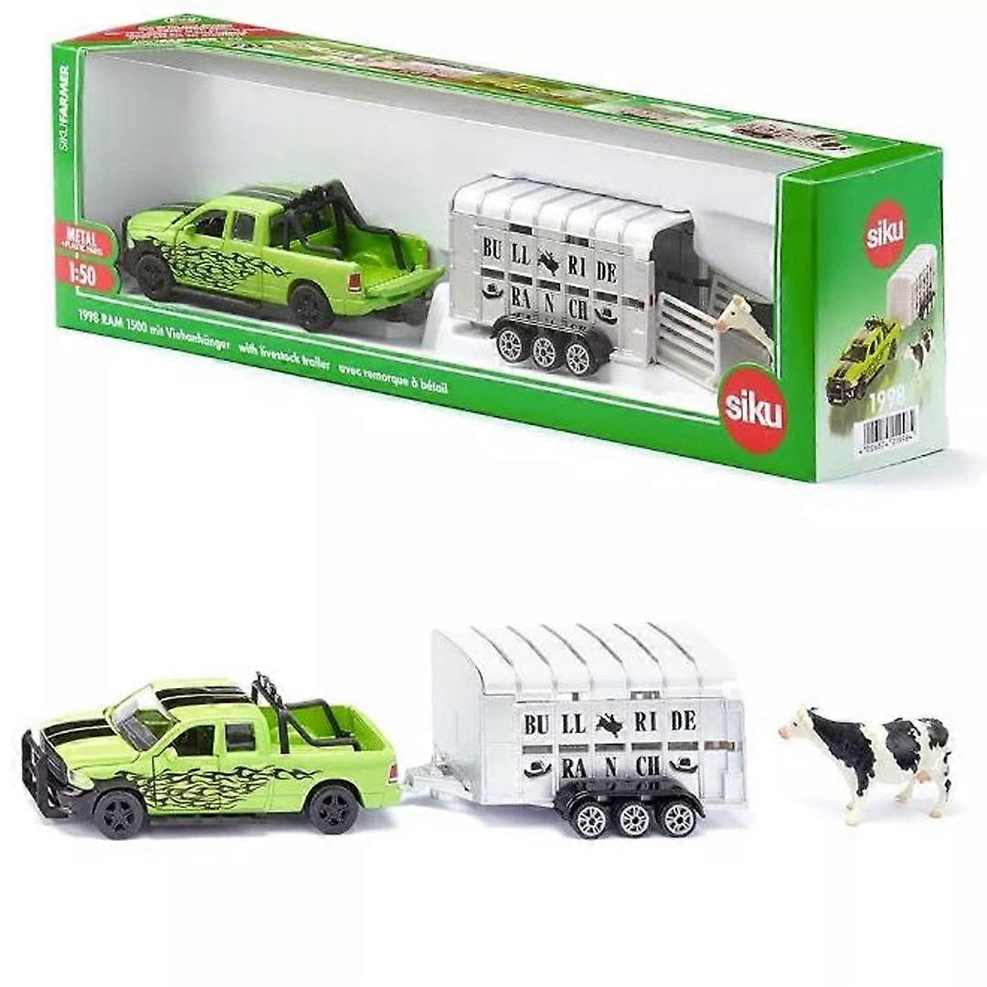 Siku - Ram 1500 with Livestock Trailer