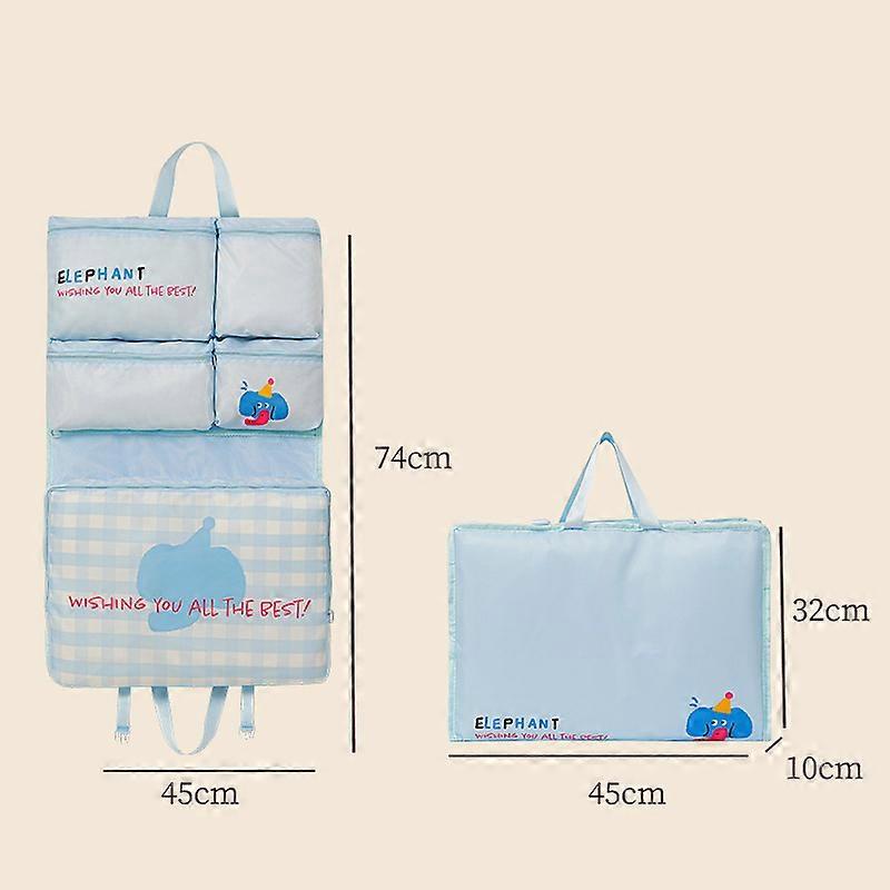 Foldable Organizer Hanging Bag For Travel, Storage Hanging Bags With Pockets - Daily Clothes Sorting Storage, Multi-Compartment