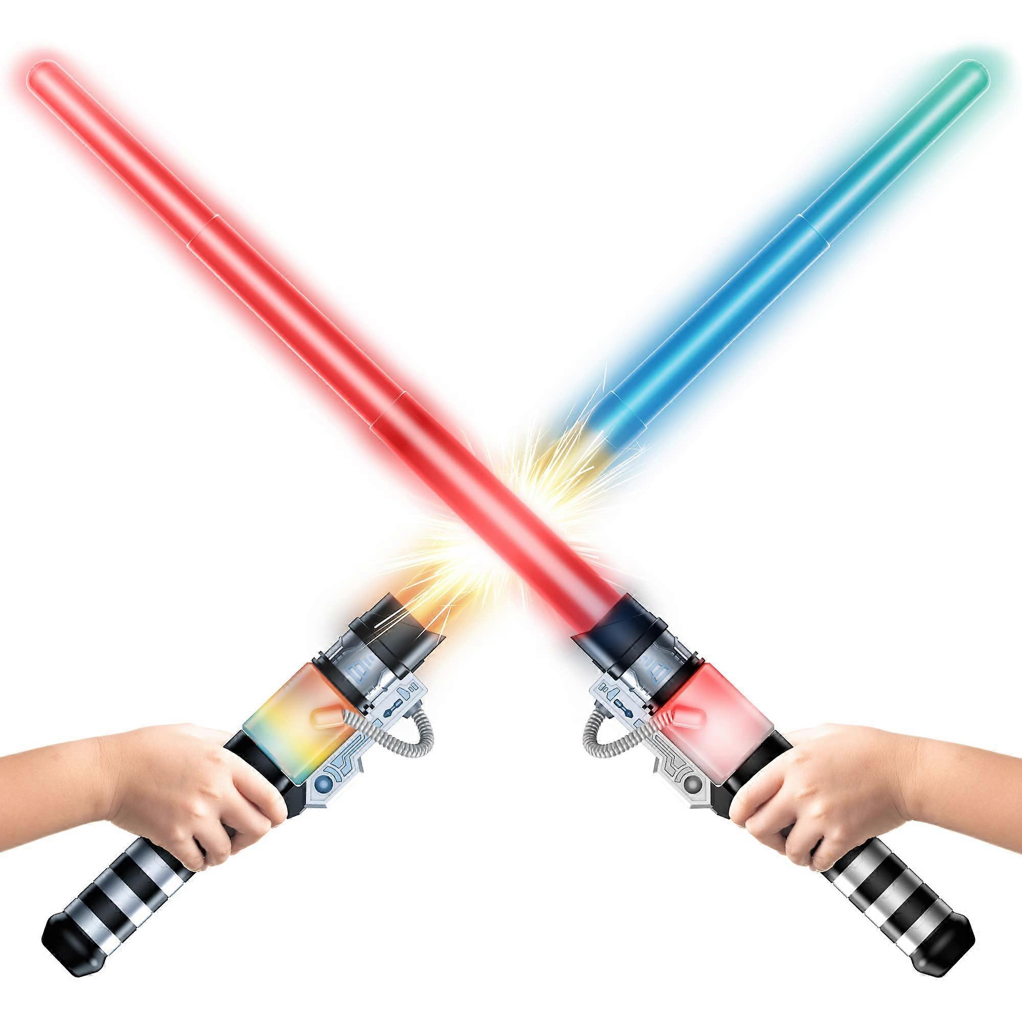Light Force Galaxy LED Sword Set, FX Sound, Color Changing, Motion Sensitive