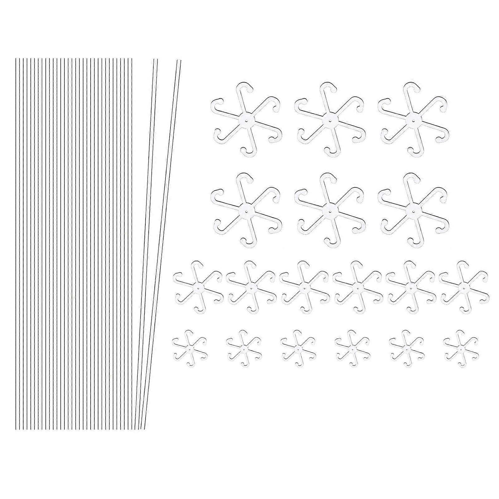 18 pezzi di pali per piante acriliche da giardino a stelo singolo paletti di supporto per piante trasparenti pali per orchidee bastoncini di supporto per piante trasparenti