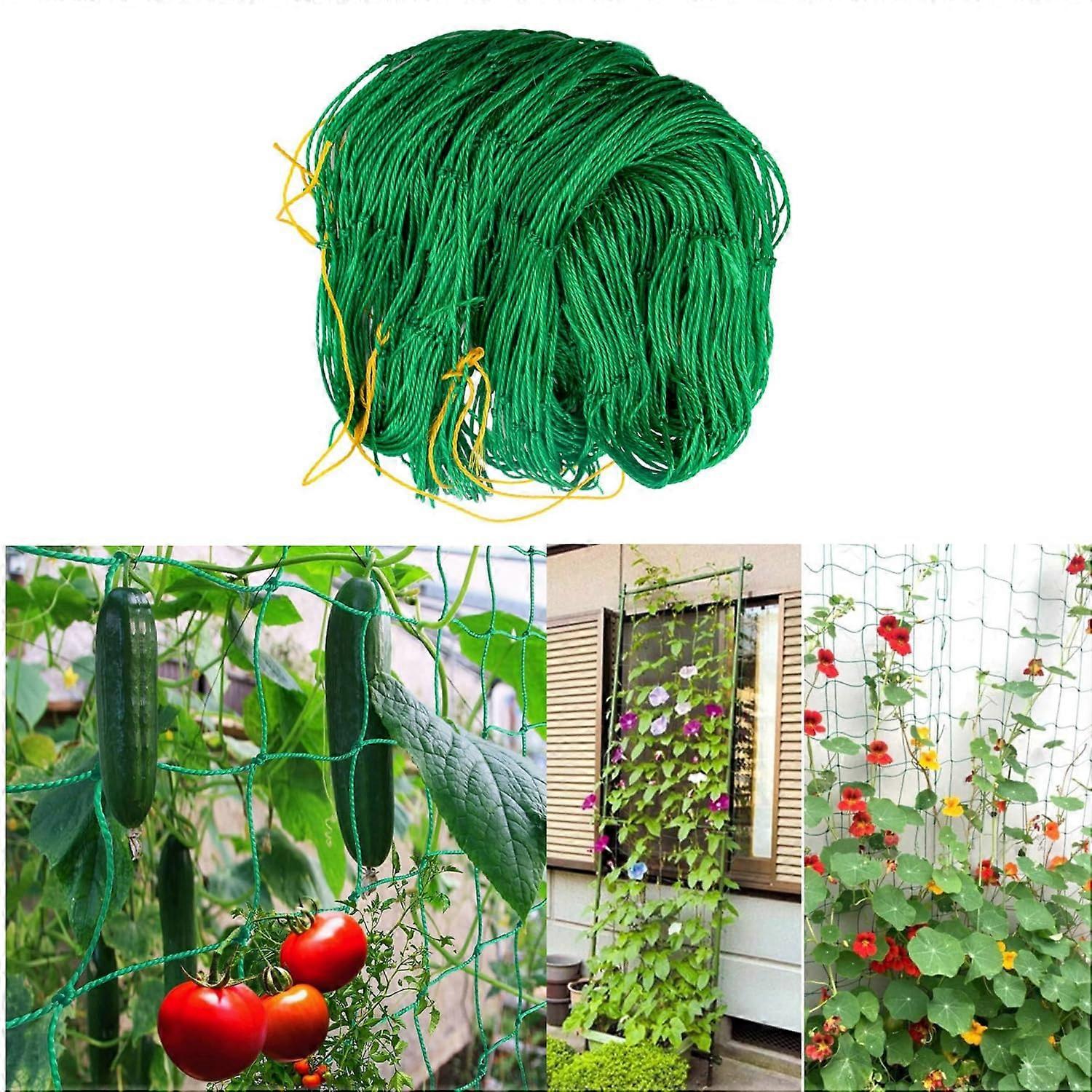 Trellis Net 1.8m x 3.6m for Cucumbers, Plant Support Net with 10cm Mesh Width for Climbing Plants, Greenhouse Accessory
