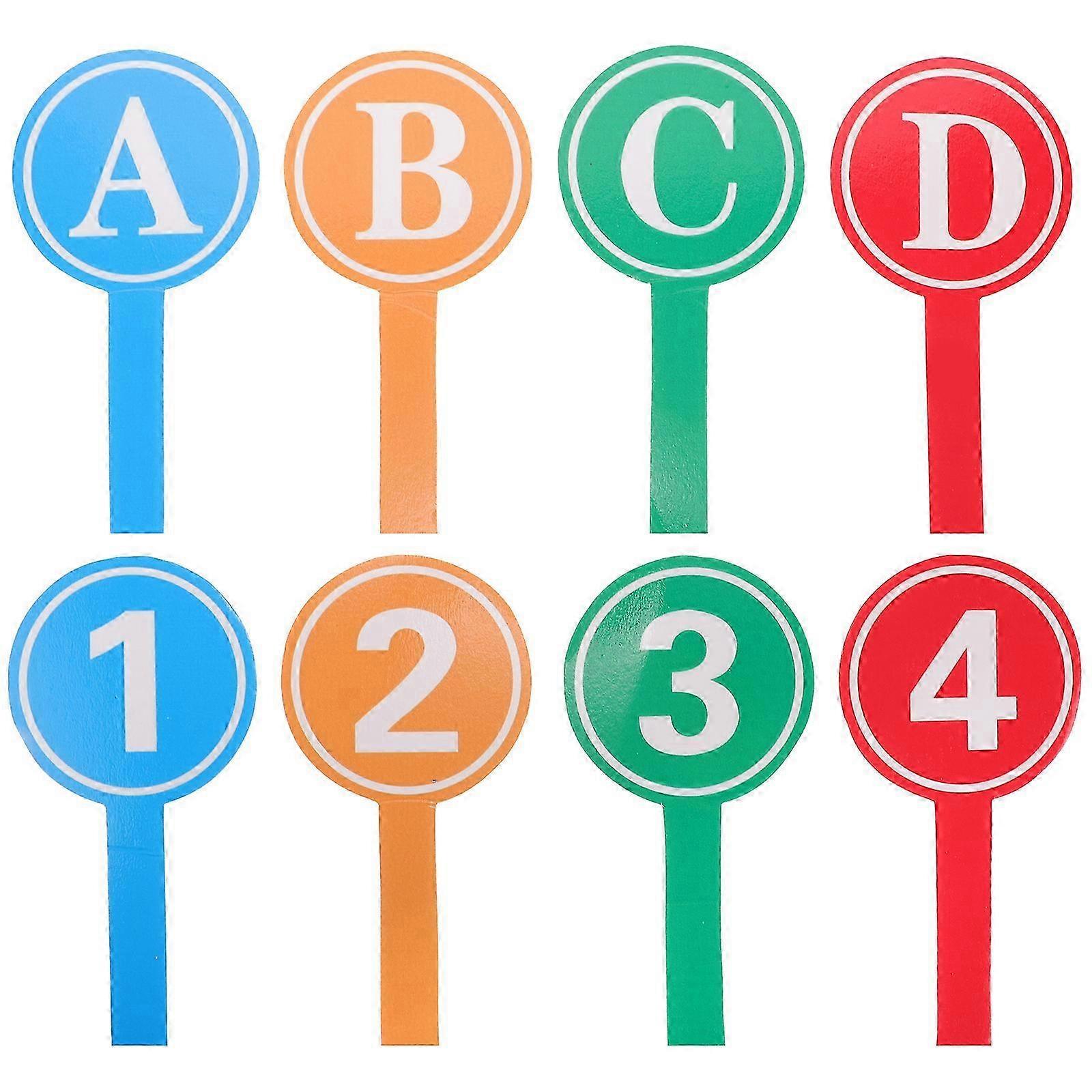 Classroom Answer Paddle Set - Multifunktions-Lehrrequisite und Abstimmungstafel (19x10x0,6cm)