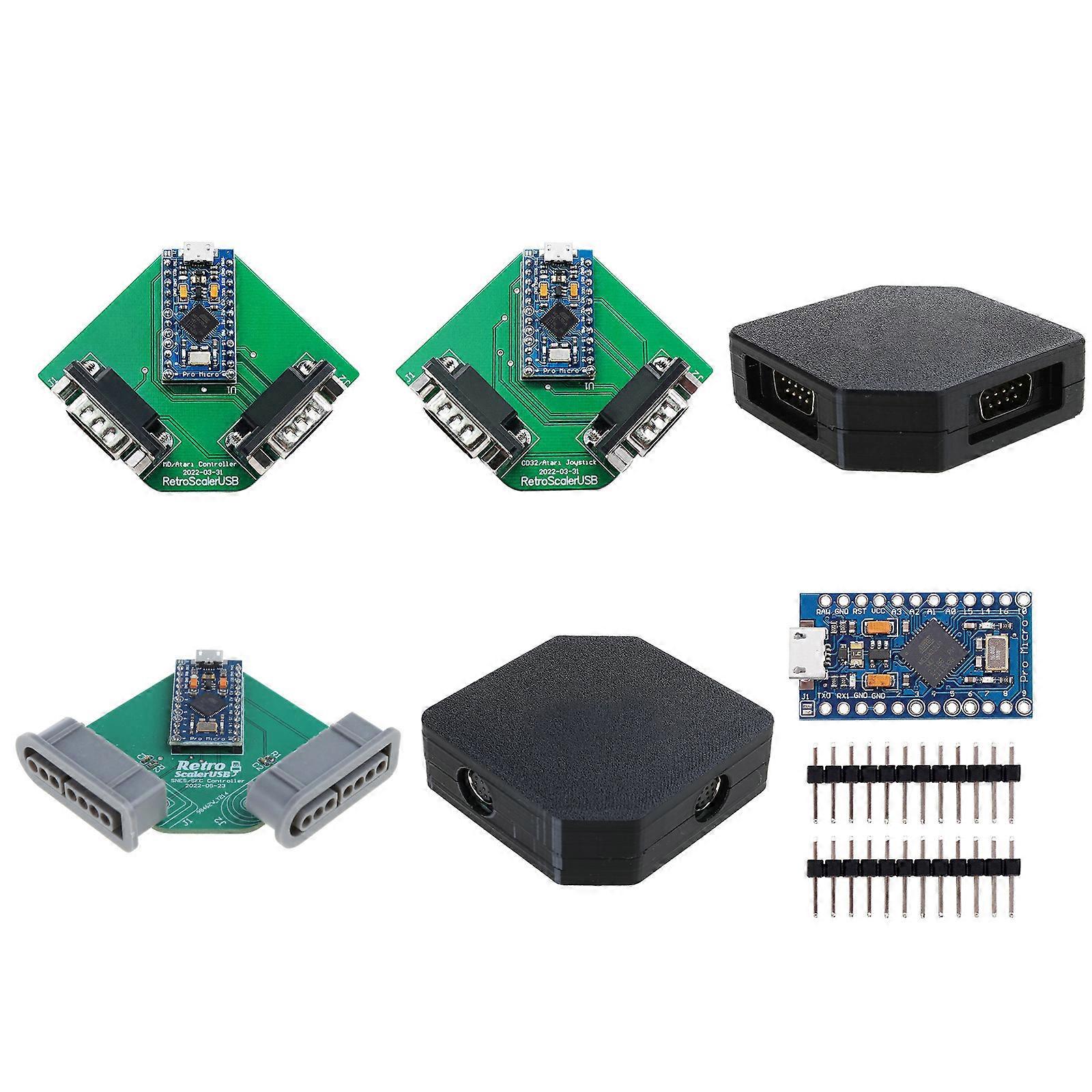 Game Controllers to USB Adapter Plate/for Arduino Pro Micro Development Board for SEGA MD/CD32/NES/SNES/PCE