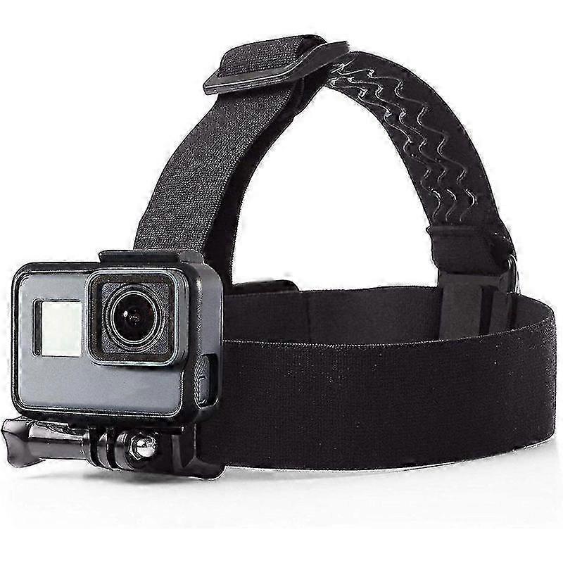 Action Camera Head Strap Mount - Adjustable Hands-Free Recording Band