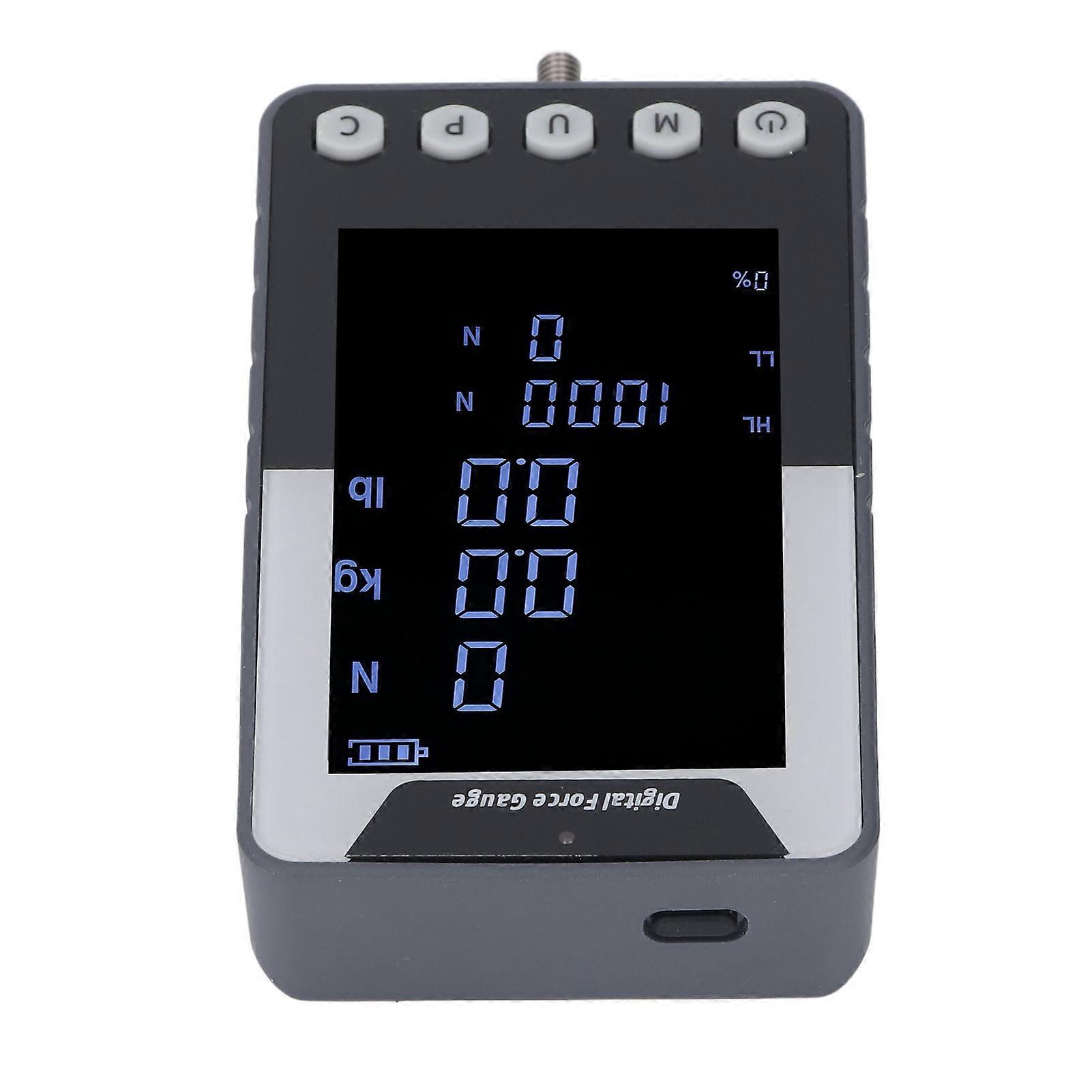 Digital Push Pull Force Gauge 1000N 100Kg 220lb N·m Lb Digital Dynamometer Force Meter US Plug 