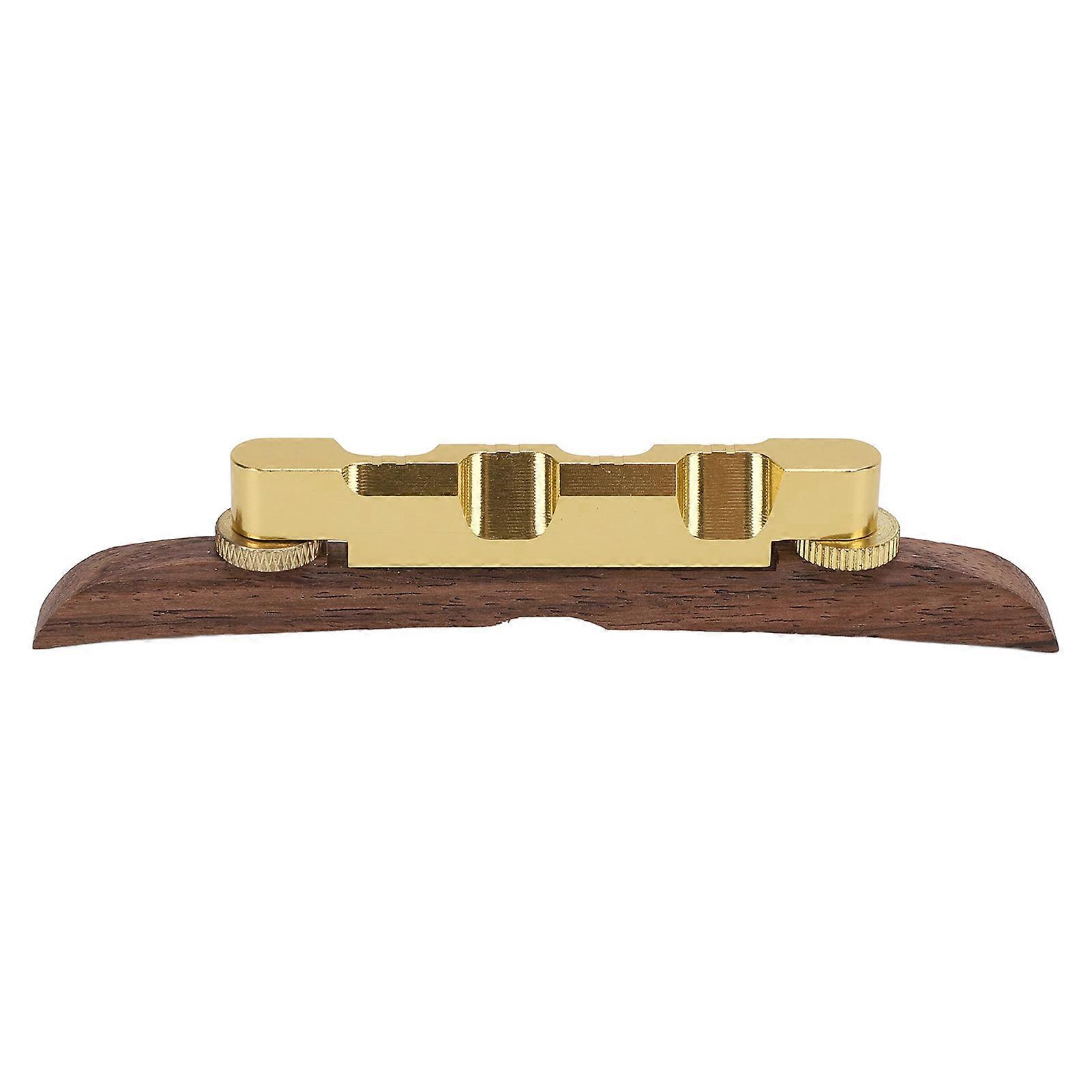 Adjustable Height Guitar Bridge Replacement Metal Rosewood Floating Bridge for Archtop Jazz Guitars with Stable Tone and Easy Installation