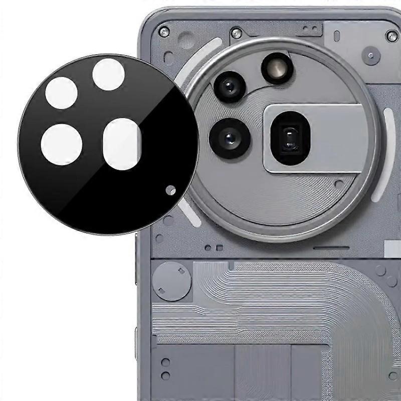 תואם לשום טלפון טלפון (3a) מגן עדשת מצלמה מקצועי WANLONFENG HD סרט עדשה מודפס משי שחור מלא