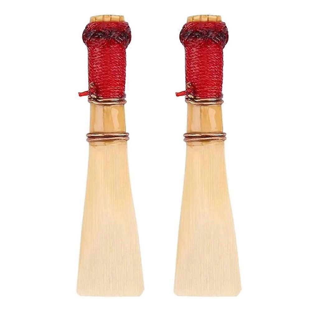 2pcs Handmade Flexible Bassoon Reeds for Rich Tone Performance – Lightweight & Durable Woodwind Accessories