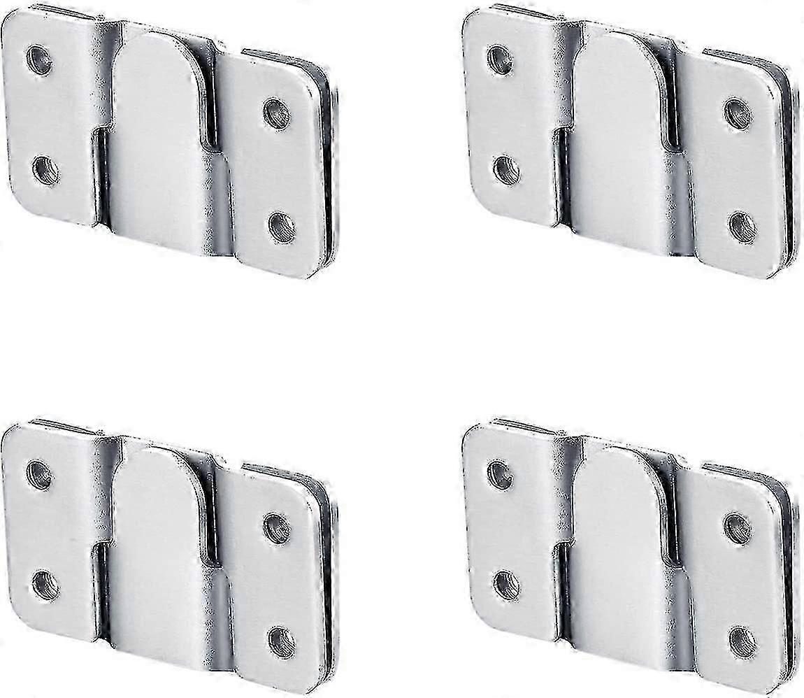 Flush Mount Brackets, Headboard Wall Fixing Brackets Wall Mount Interlocking Z Clip Hook Hardware For Furniture Connecting, Pictures Mirrors Frames Ha