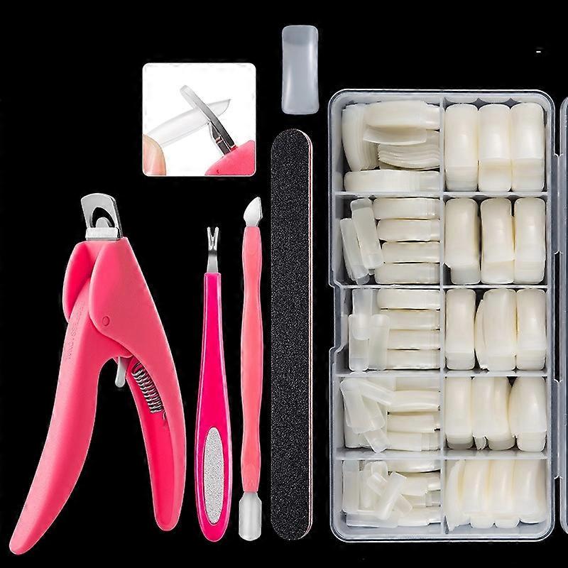 Manicure Tool Set Fingernails Word Cut Set, Specification: Natural Semi-post