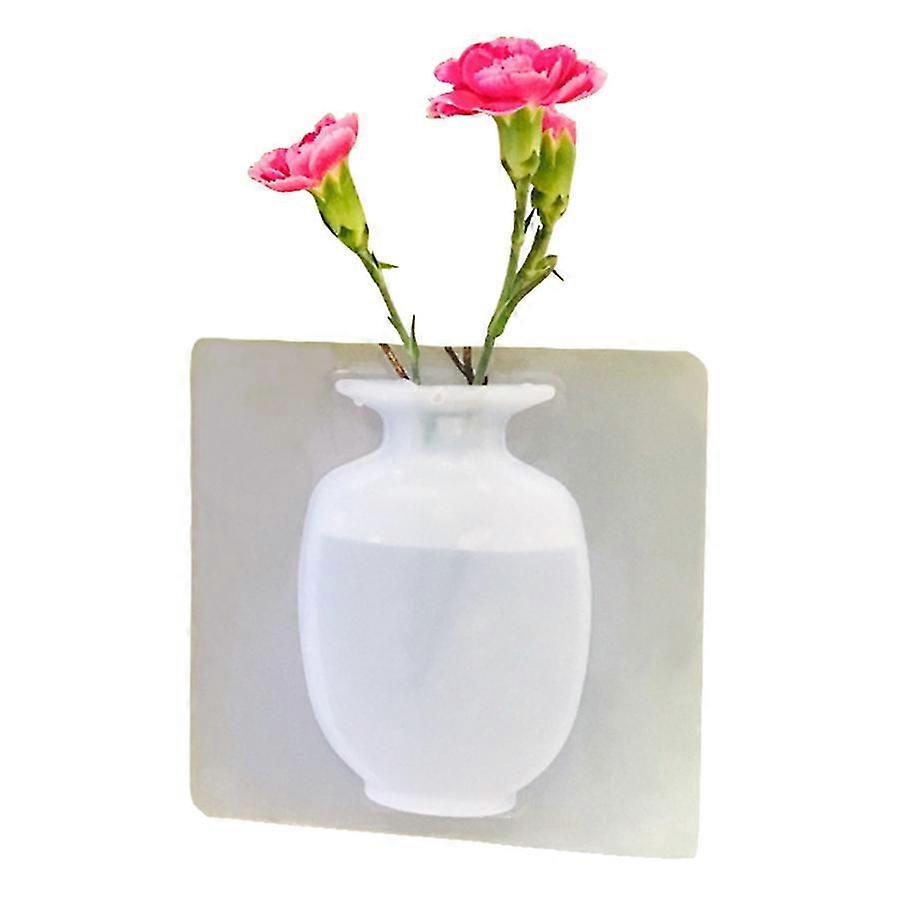 Translucent Silicone Flower Vase - Seamless Wall-Mounted Design 2025
