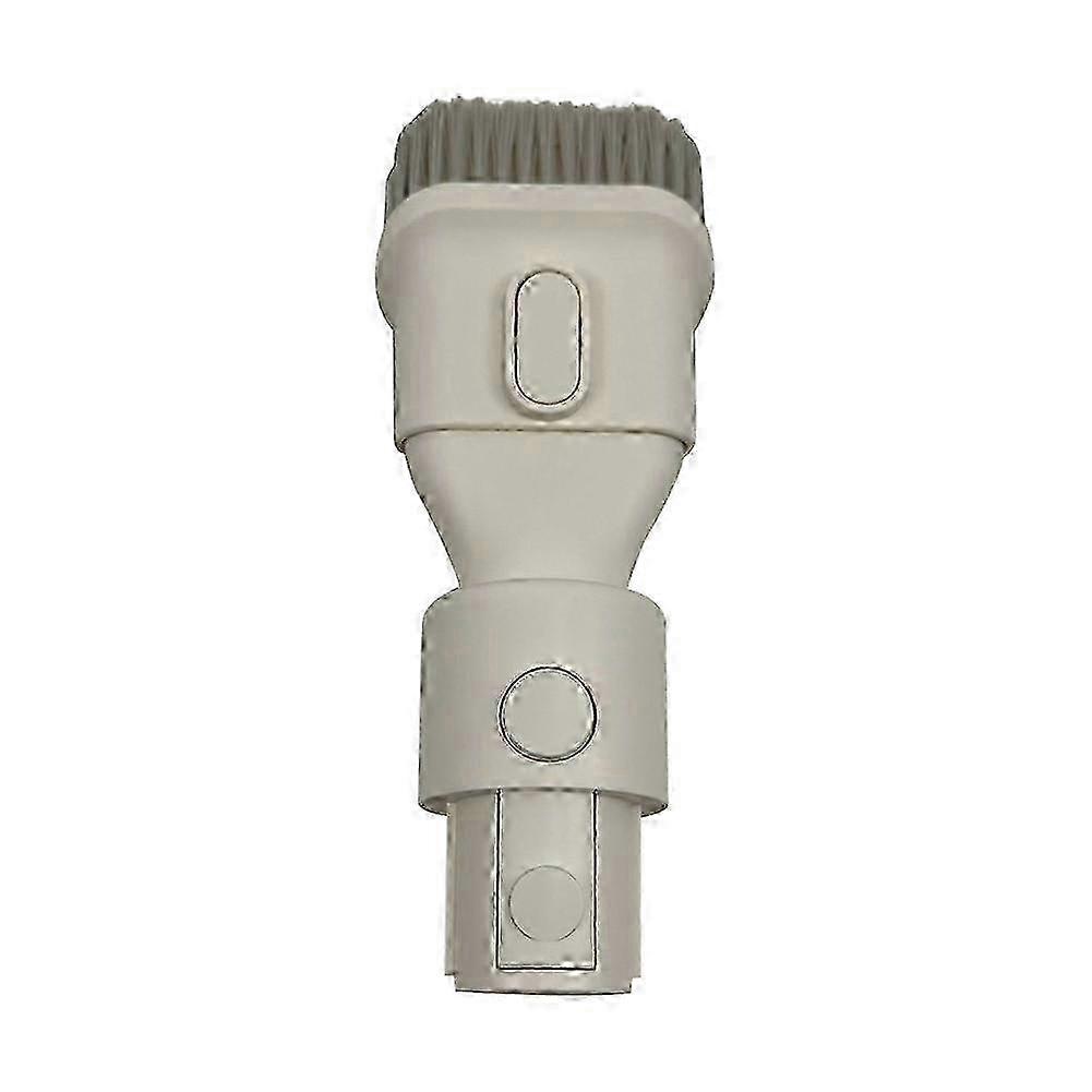 2-in-1 Flat Brush for Dyson V8 V9 V10 V11 V12 XR T10 T30 Vacuum Cleaner - White