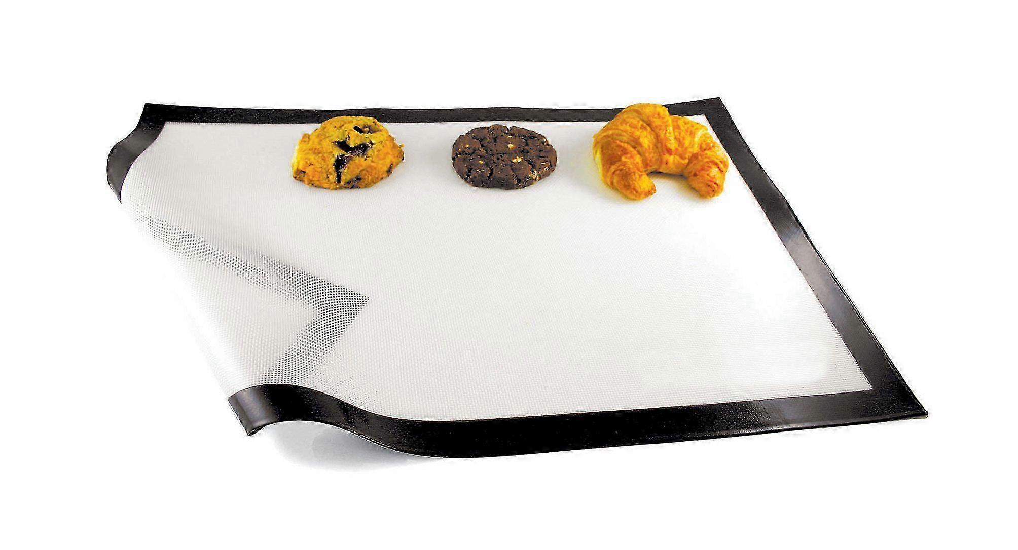 حصيرة خبز سيليكون غير لاصقة مناسبة لمختلف العلامات التجارية - بطانة فرن 16-3 / 8 × 11-5 / 8 بوصة (وحدة واحدة)