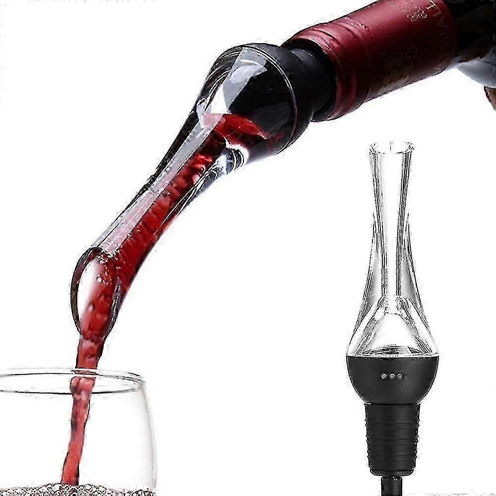 Wine Aerator Pourer with Decanter Spout - Aerating Spout for Enhanced Flavor, Universal Fit for Wine Bottles