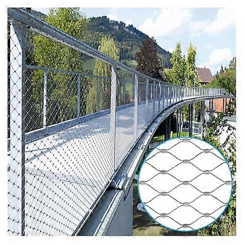 Stainless steel wire mesh, Rope net, Mesh size 5 cm, Flexible net