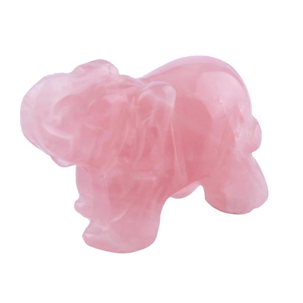 Elephant Figurine For Diorama Delicate Elephant Crafts Pink Color 1.5 Inches Home Decoration 1Pc