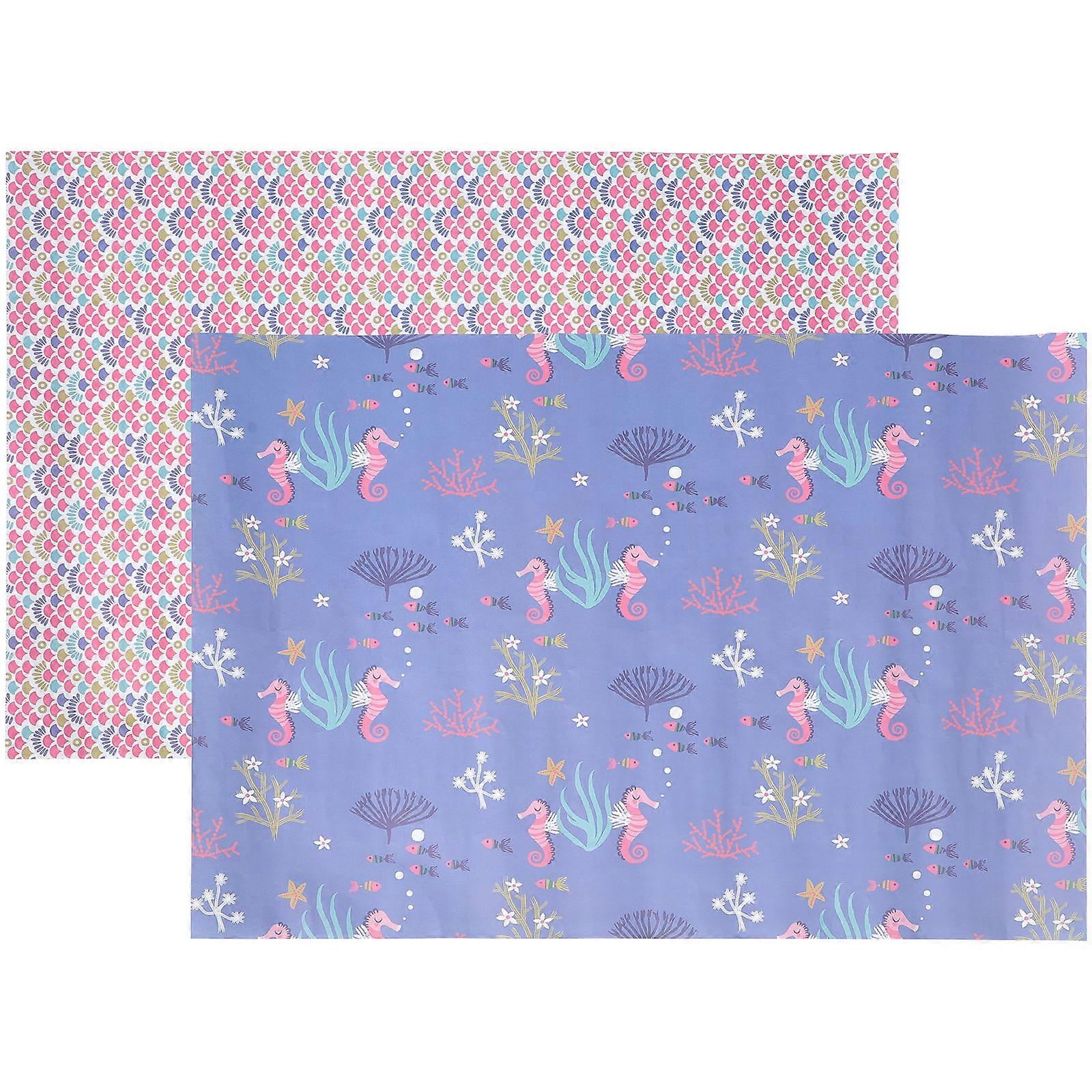 נייר עטיפה ייחודי ציוד מלאכת יד נייר דקורטיבי ליום השנה לחתונה 2 גיליונות