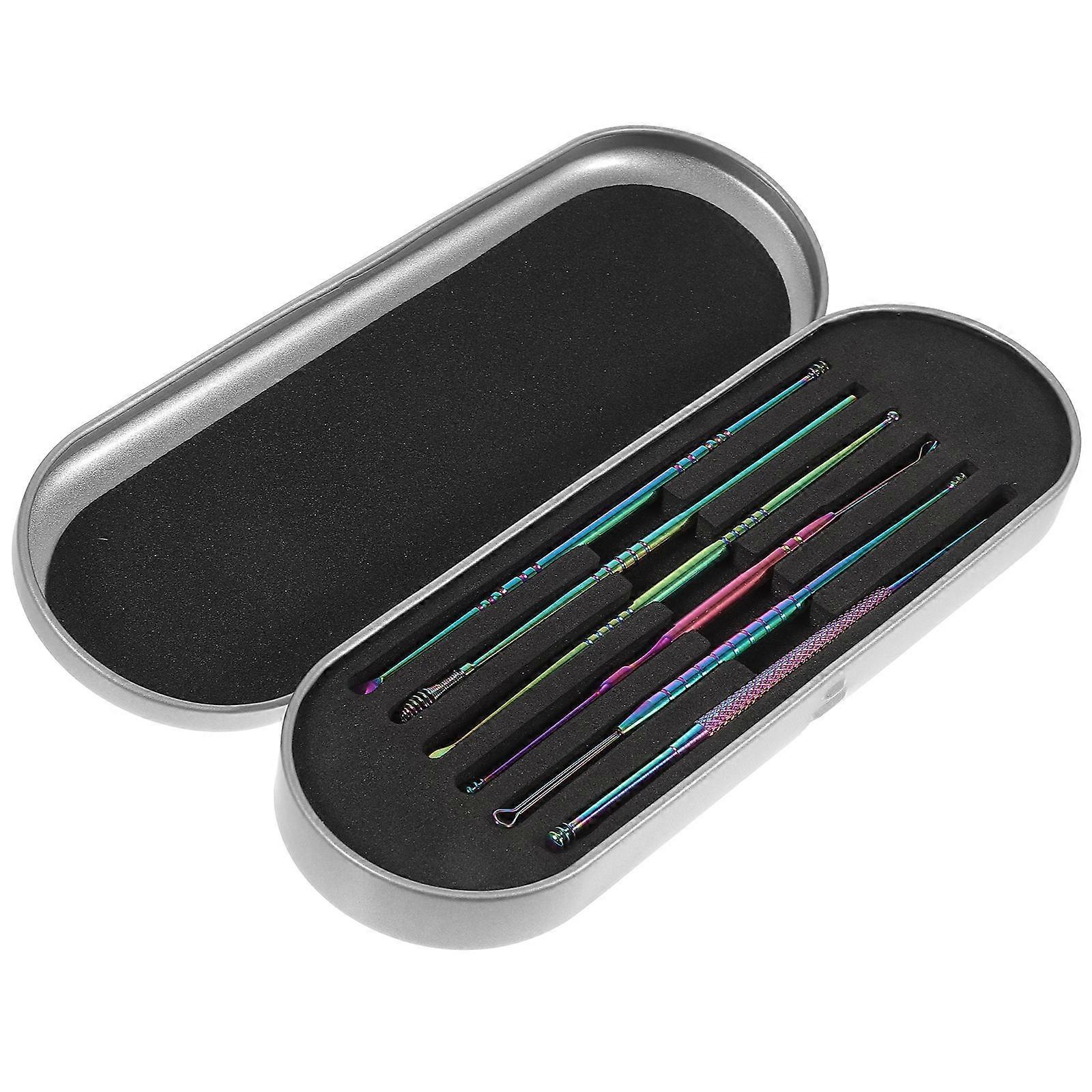 Ear Cleaning Spoon Digging Ear Spoons Family Use Assorted Color 6Pcs