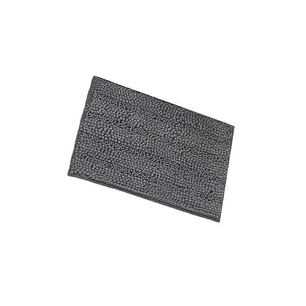 Comfortable nonslip polyester doormat, bath mat, dark gray, 4361CM