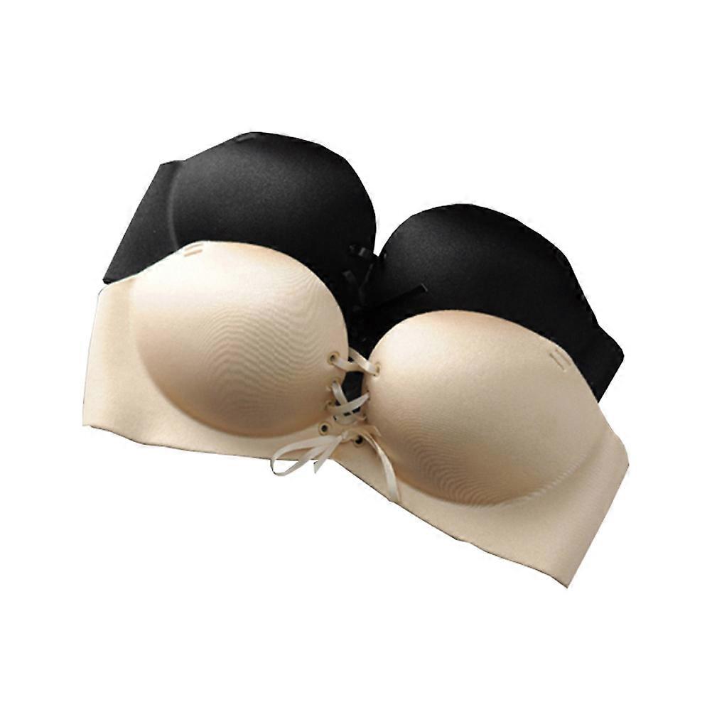 Trace Bras No Piece Bras Gathering Effect Breast Protection Washable Reusable 38X15CM 2Pcs