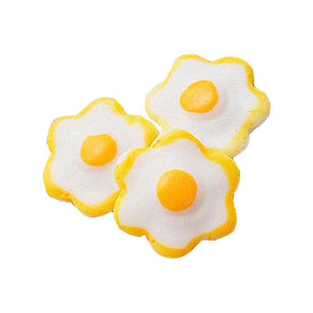 Fried Egg Toy Resin Fried Egg Shape Mini House Ornament Artists 20Pcs Diy Craft Item