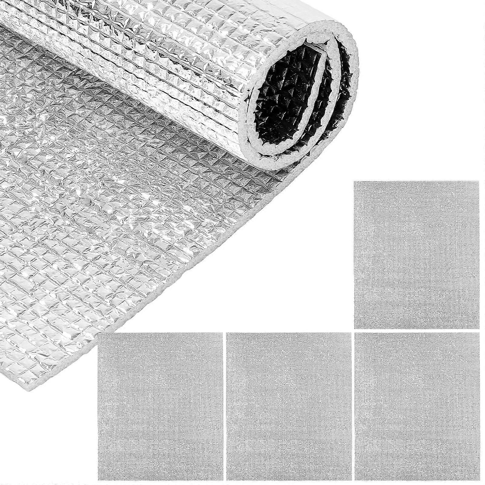 Heat Insulation Pad Heat Retention Silver 60x50x0.5Cm Insulation Panels For Diy Projects