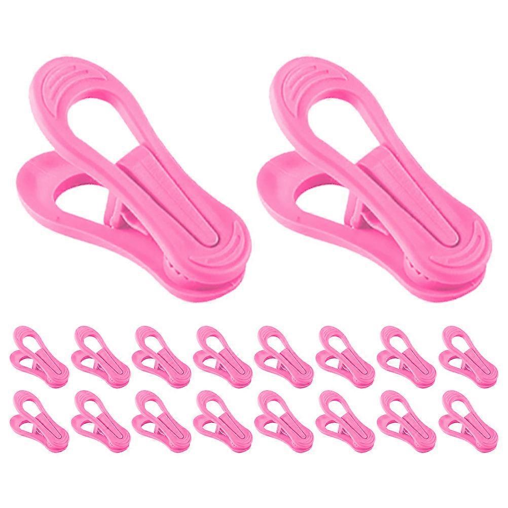 Laundry Hanging Hooks Clips Windproof Clothespin 30Pcs Pink ABS Plastic Hanger Clips For Clothes Drying Pins