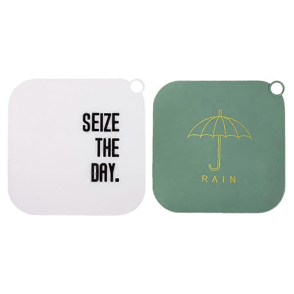 Anti-Clogging Floor Drain Cover Pad Square Shower Drainage Sealing Homeowners 2Pcs