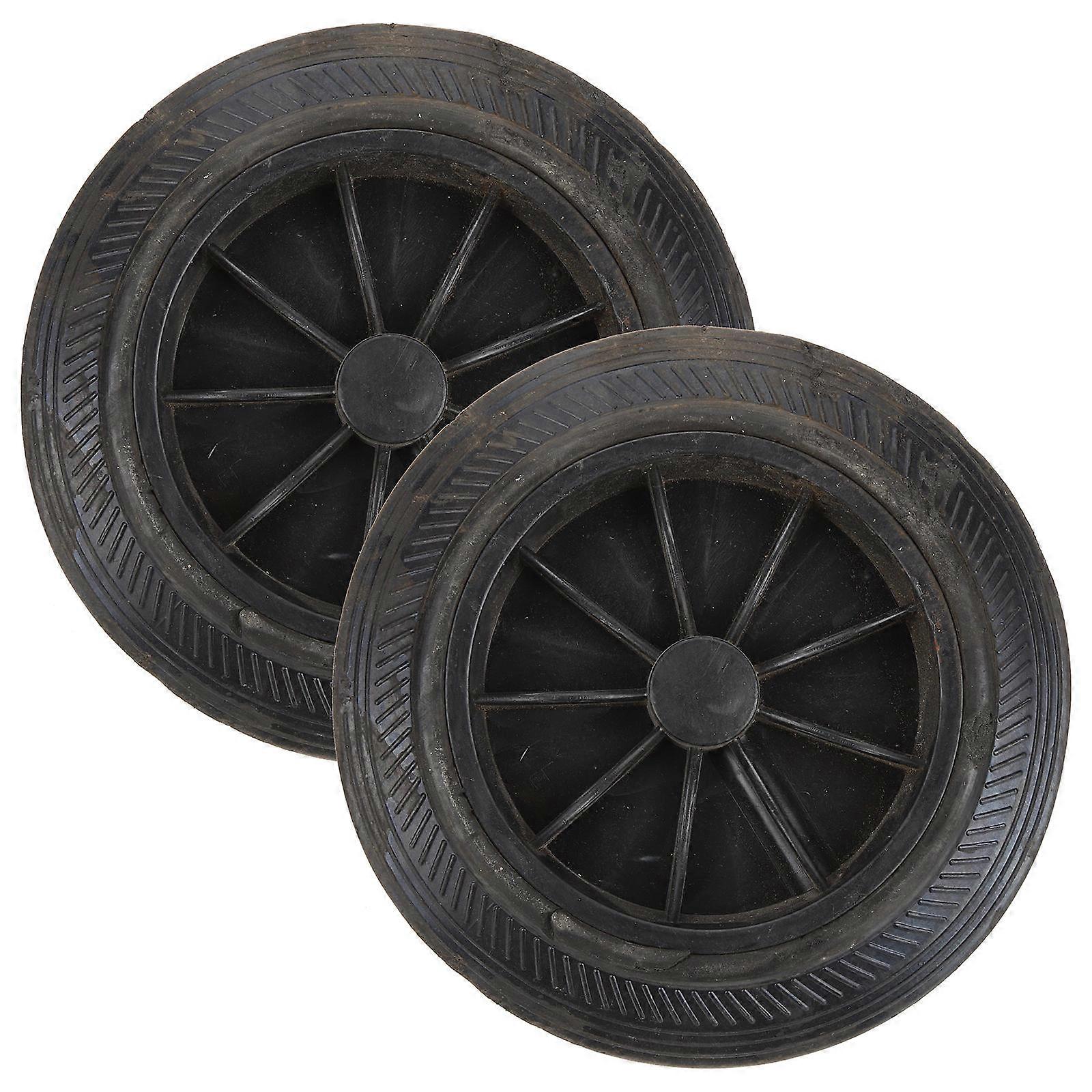 Wheels For Trash Can Garbage Bin Accessories Public Places Easy Installation Round 18.5x18.5cm 2Pcs