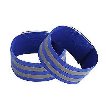 Reflective Safety Wristbands & Armbands & Ankle Bands 2-Pack, High-Visibility Gear for Running, Cycling, Night Activities