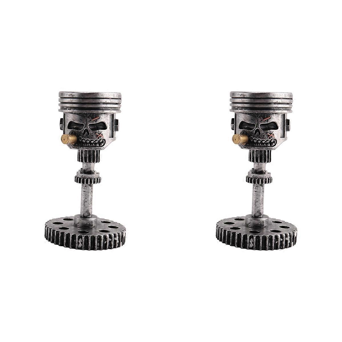 Carving Piston Skull Face Realistic Skull Sculpture