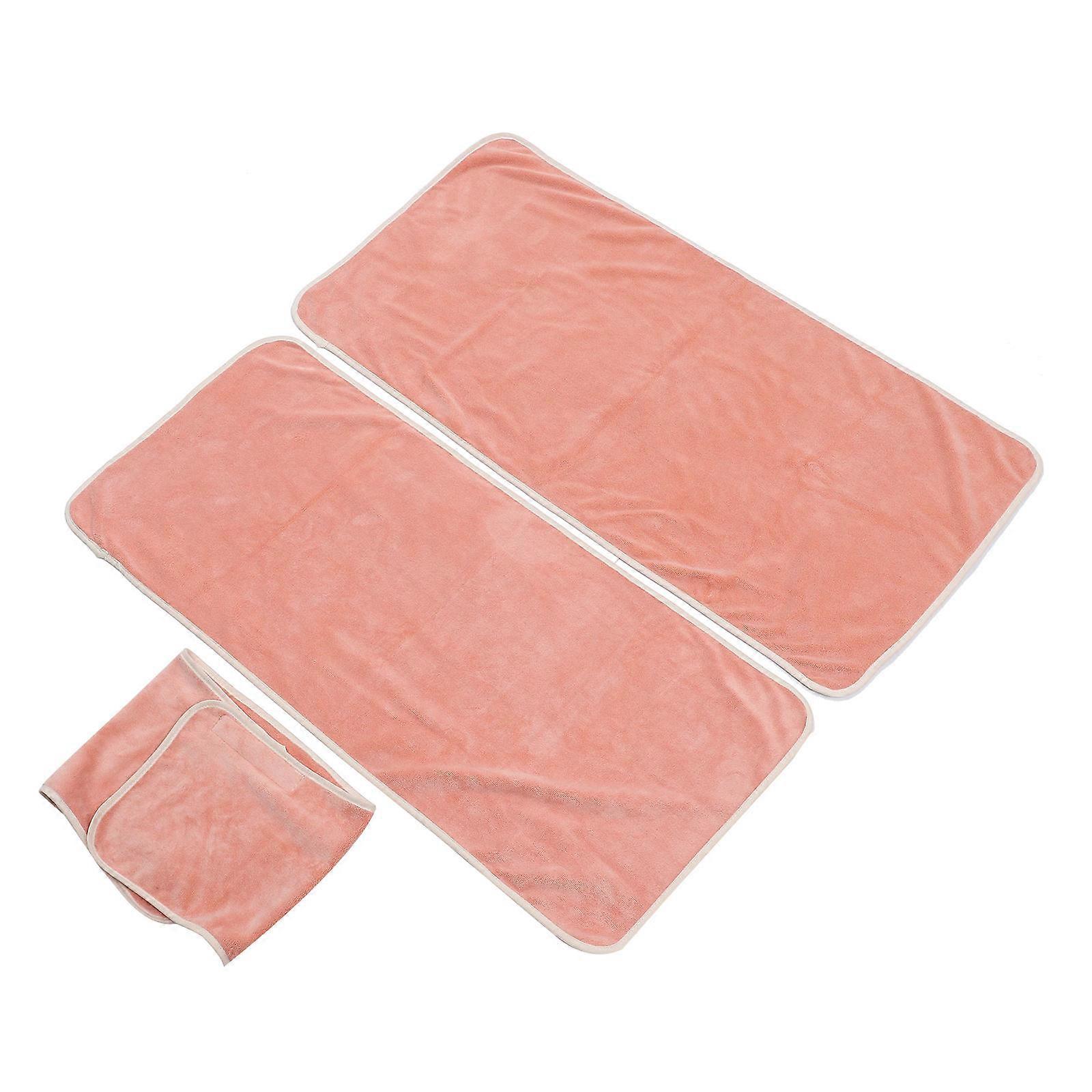 Spa Towels Facial Head Wrap Towels Beauty Salon Chest Towel Home Use Orange 80X41X0.5 Quick Drying 1 Set