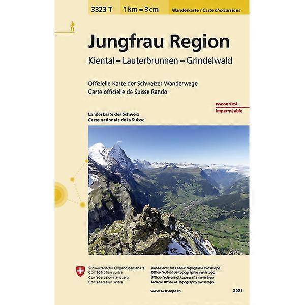 Jungfrau Region Walking Map 3323t
