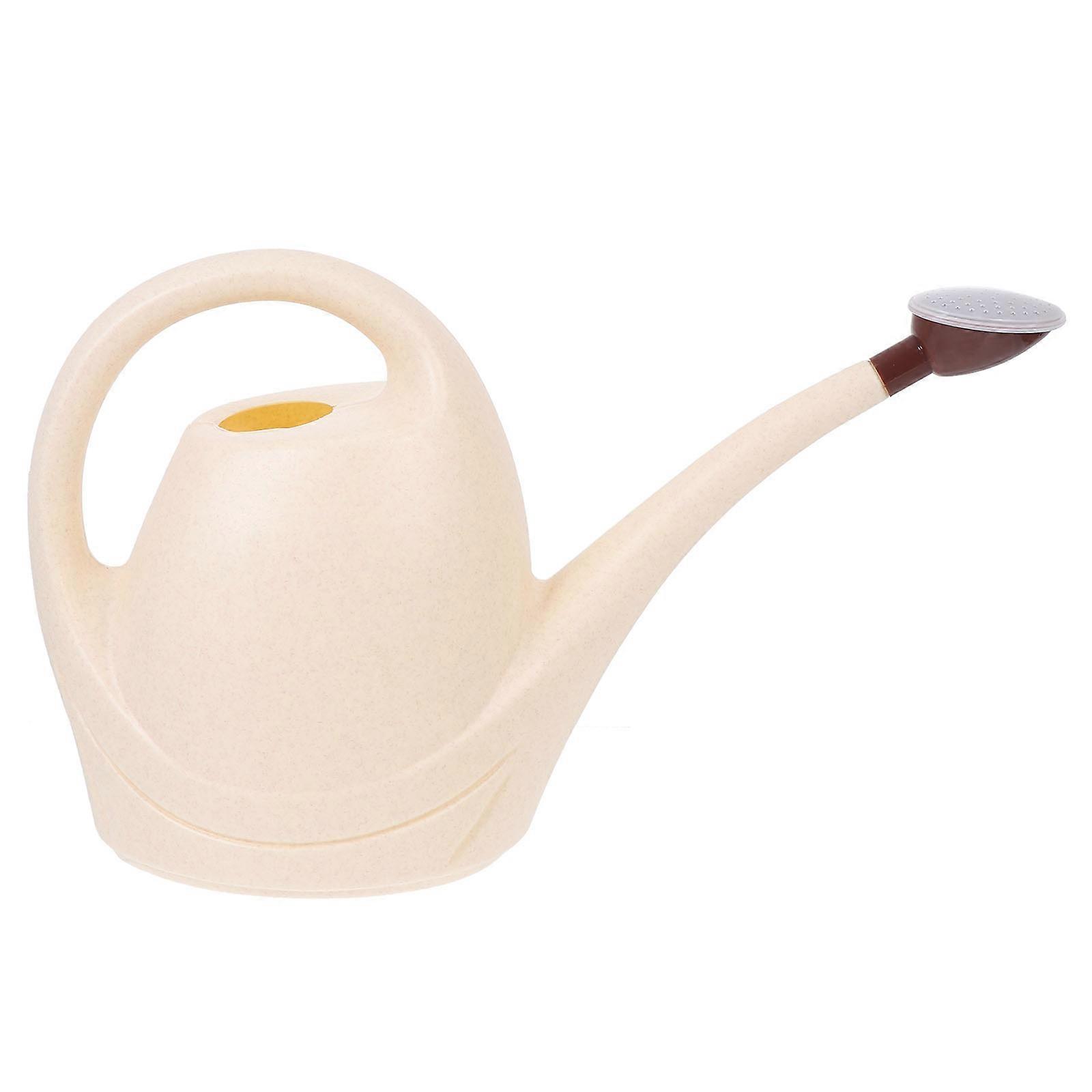 Garden Sprayers Practical Watering Can For Plant Enthusiasts Beige 3.5L Long Spout 1Pc