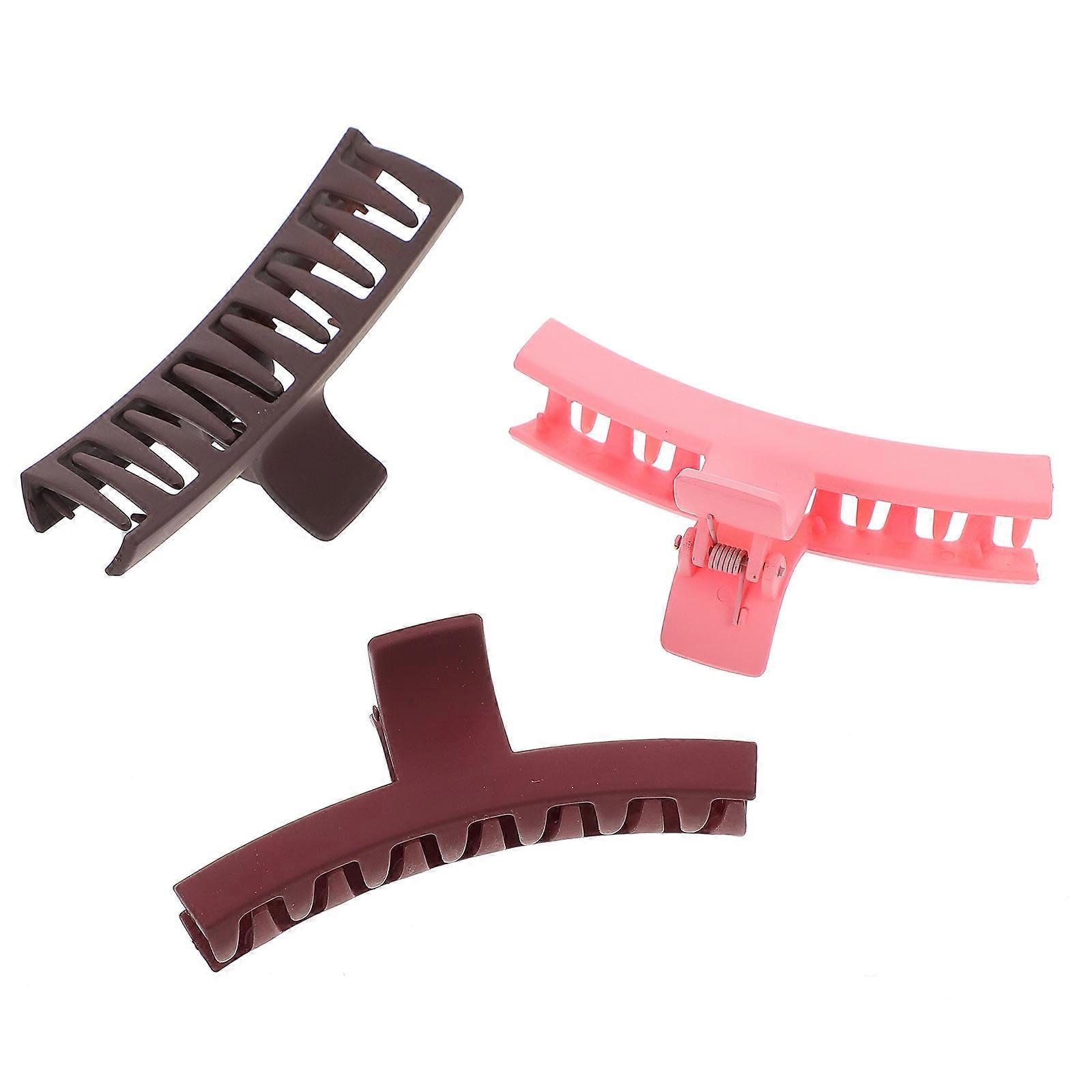 Large Hair Claw Clips Styling Aid For Parties 3Pcs