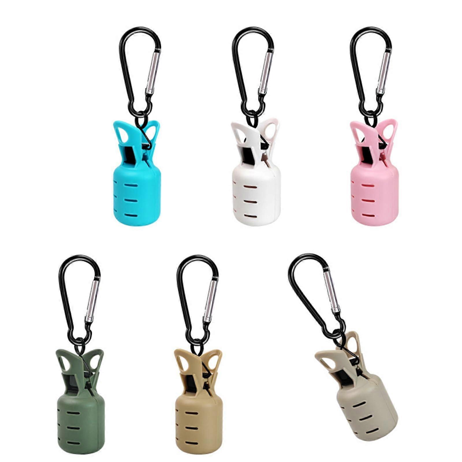 Fishing Hook Covers 6-Piece With Carabiner For Tackle Box Locking Caps Hook Protectors Fits Most Hooks