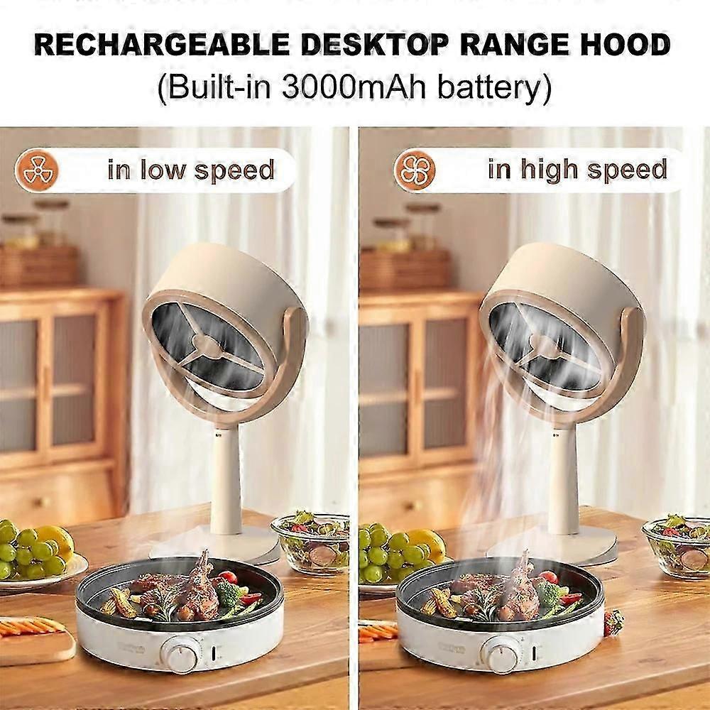 Portable Desktop Range Hood Adjustable Angle Tabletop Range Hood Kitchen Range Hood For Household Barbecue Hot Pot Cooker Hood