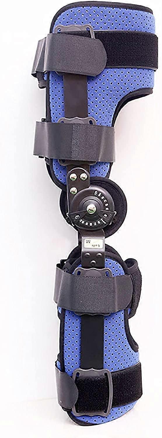 Hinged Knee Brace For Arthritis And Meniscus Tear, Adjustable Size Leg Stabilizer, Model Postoperative Recovery