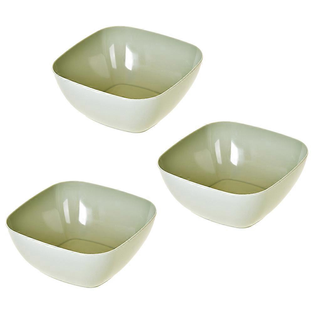 Candy Tray Square Fruit Boxes Large Capacity For Leisure Time 3Pcs
