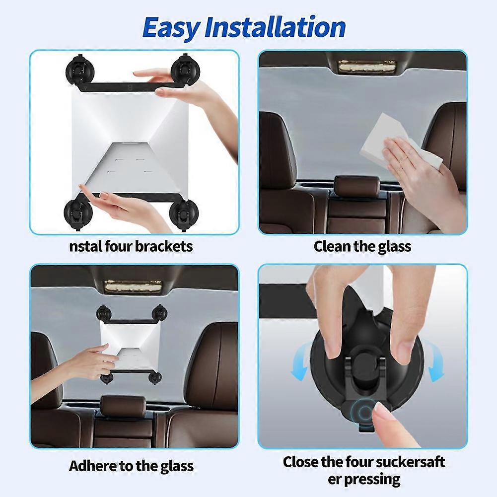 Bracket for Mini Window Vacuum Suction Cup Stand White