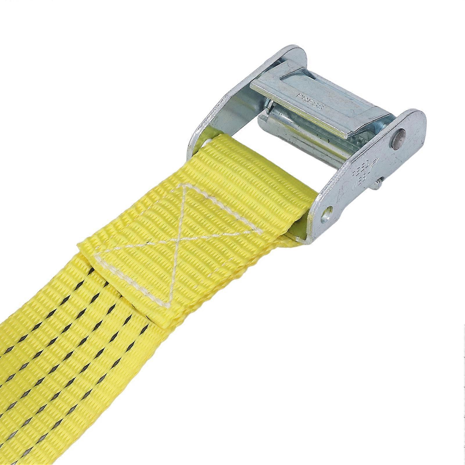 1in 25mm Ratchet Tie Down Straps Black Rust Proof Precise Stitching for MotorcycleTrailer Truck Kayak Boat 5m / 16.4ft