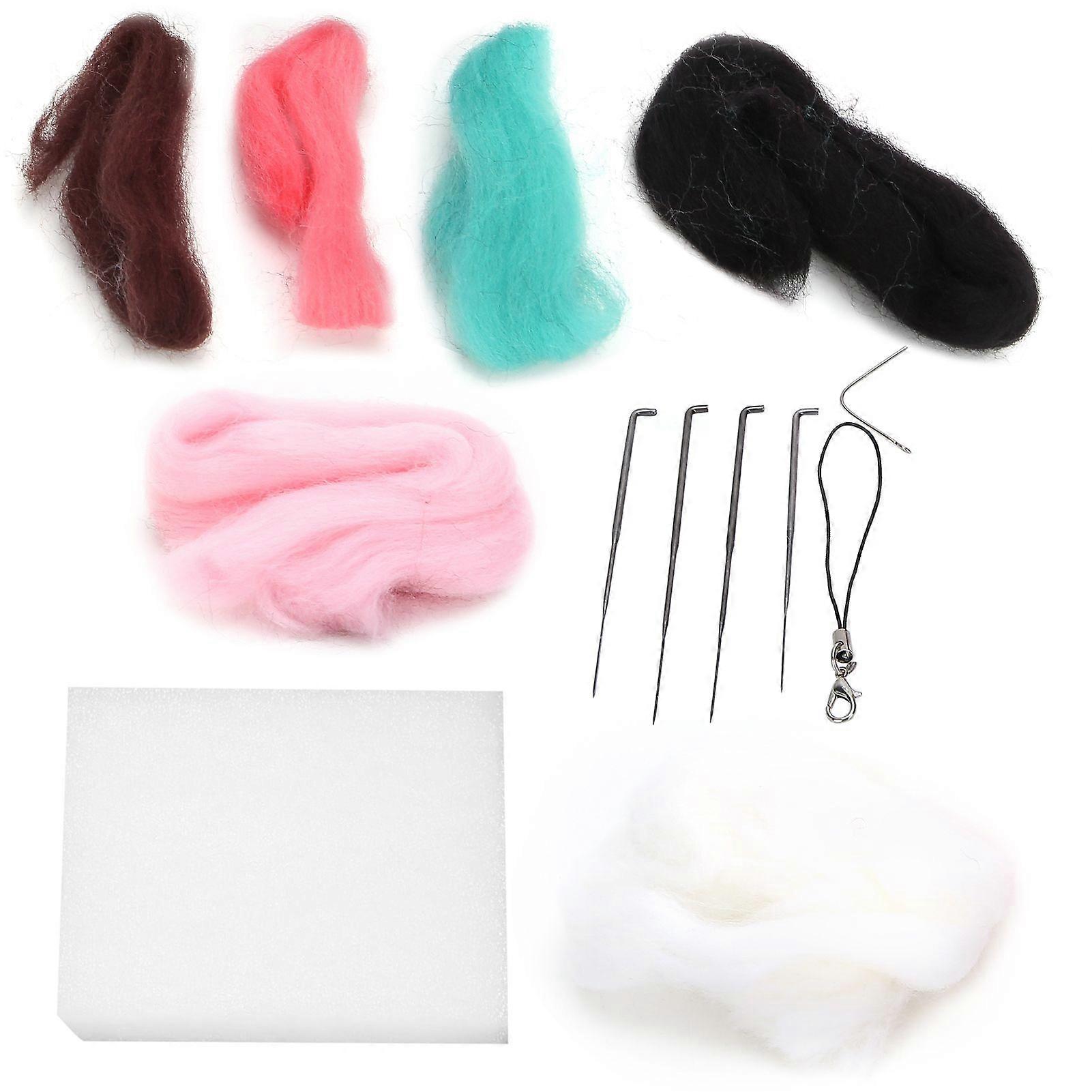 2025年最新モデルニードルフェルトウールフェルトパンダ動物ぬいぐるみ人形DIYを作る