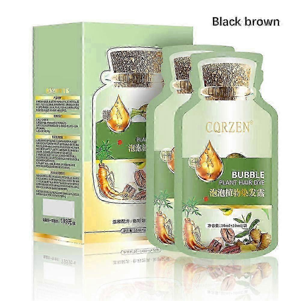 Permanent Bubble Hair Colour Shampoo - Quick Grey Coverage with Natural Ingredients