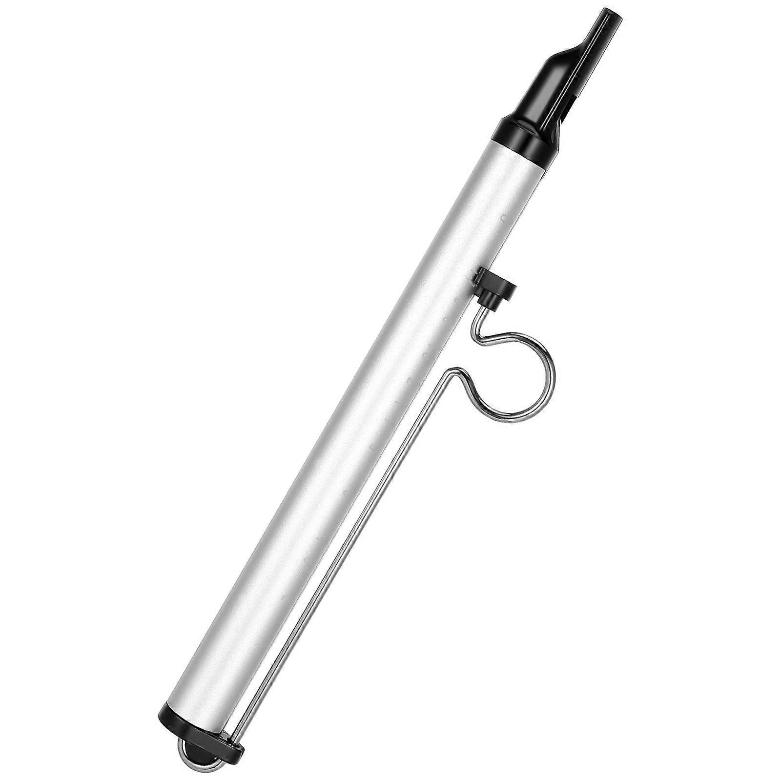 Blowing Horn Slide Whistle For Kids Beginners Adults Home Use Party Favor Musical Learning Silver 24.50X5.00X2.00CM 1Pack