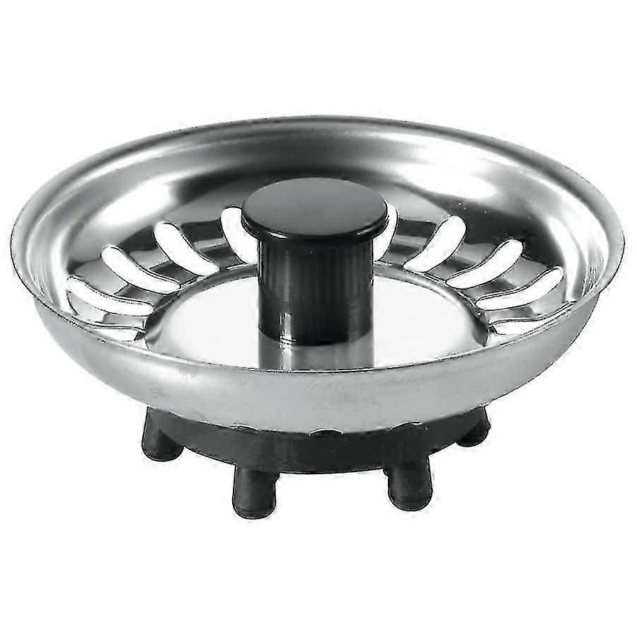 BSKTOP Kitchen Sink Basket Strainer Plug with Rubber Seal Stainless Steel
