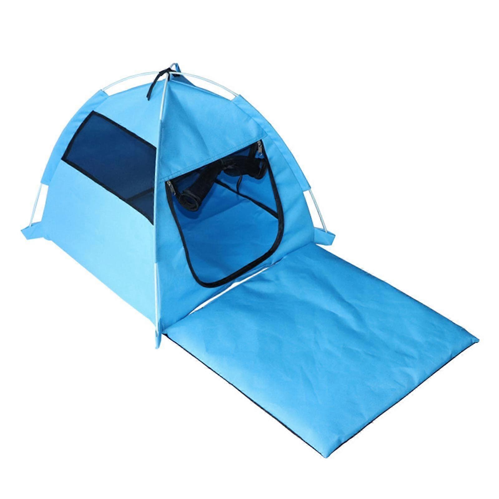 Tente pour chien chat, tente de maison de jeu portable, petite maison pour chiot respirante, cage de lit pliable pour chien et chat pour bleu