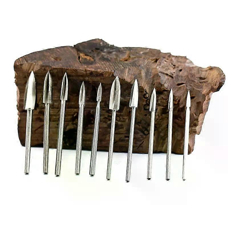 Wood Carving Drill Bit HSS Engraving Drill Bit Set Solid Carbide Steel Root
