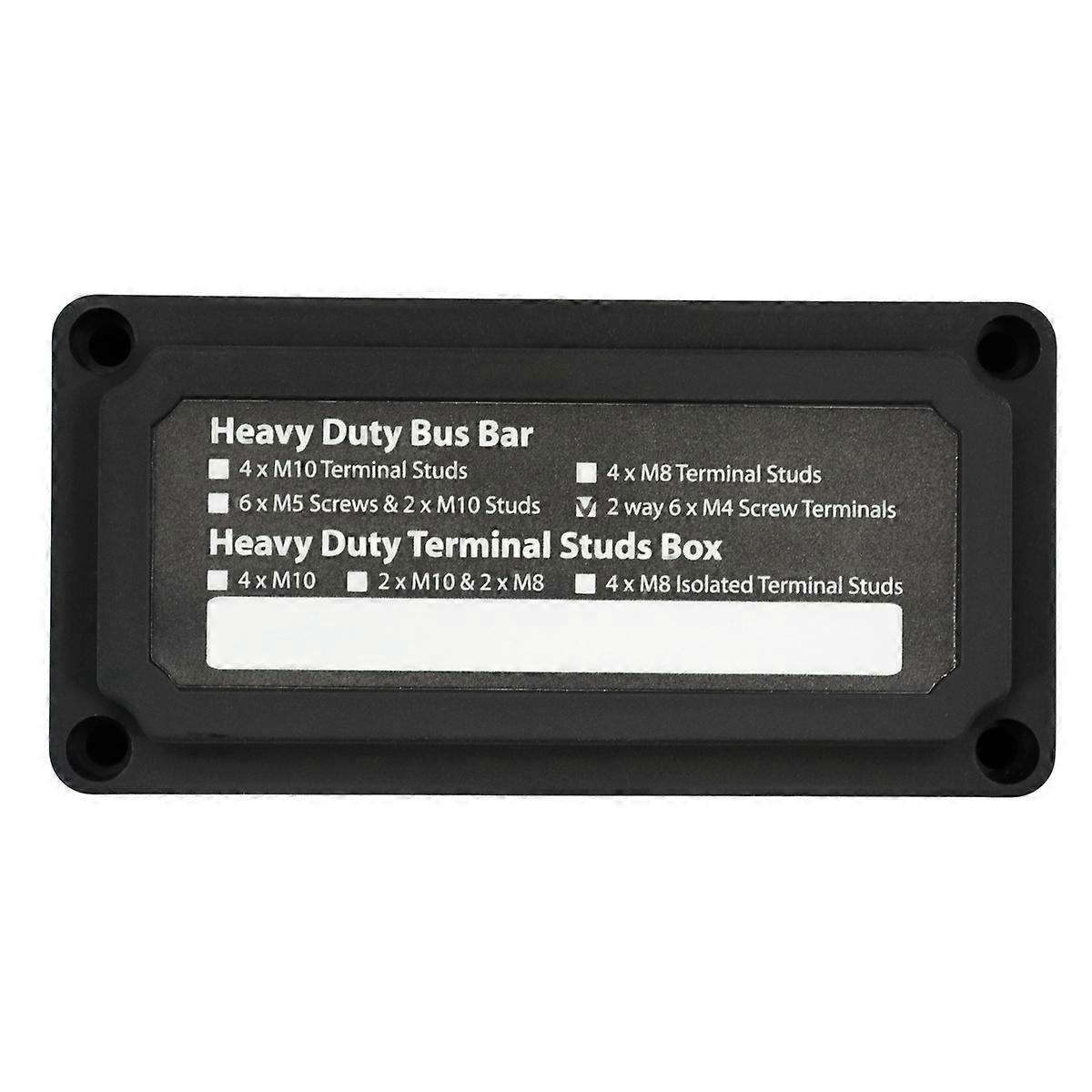 DC Heavy Duty Power Distribution Block for Car & Boat Bus Bar with Enclosure – Easy Wiring & Removable Design